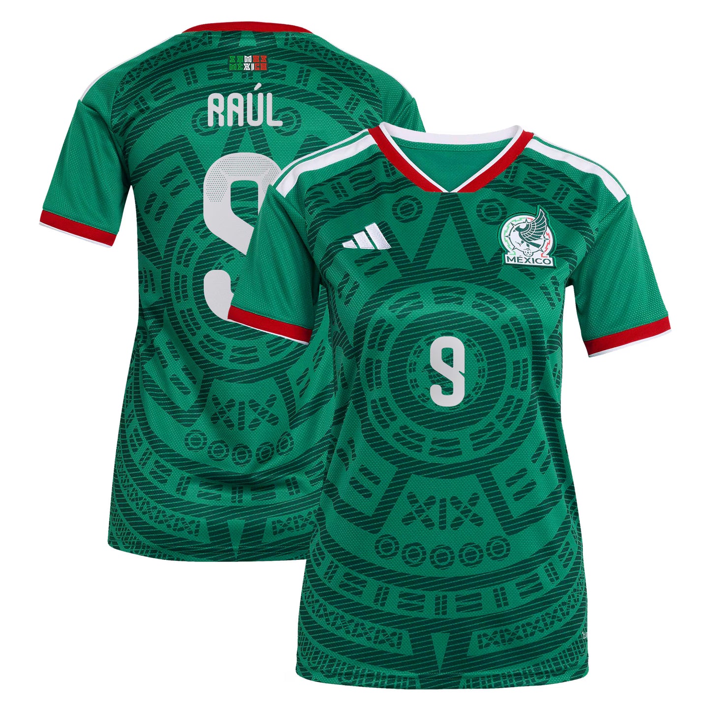 Raúl Jiménez Mexico National Team Women's 2026 Home Replica Jersey- Green