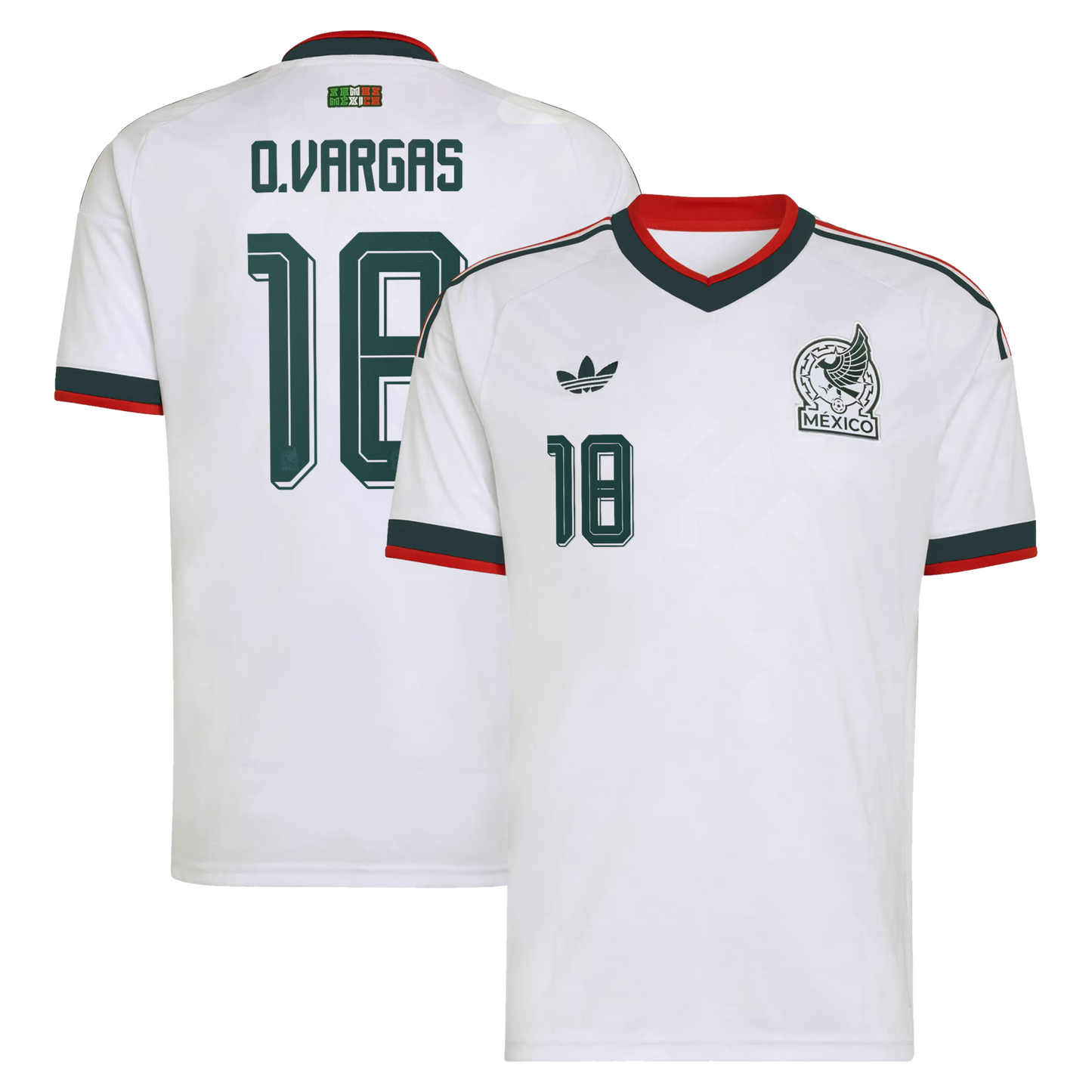 Obed Vargas Mexico National Team 2026 Away Replica Jersey - White