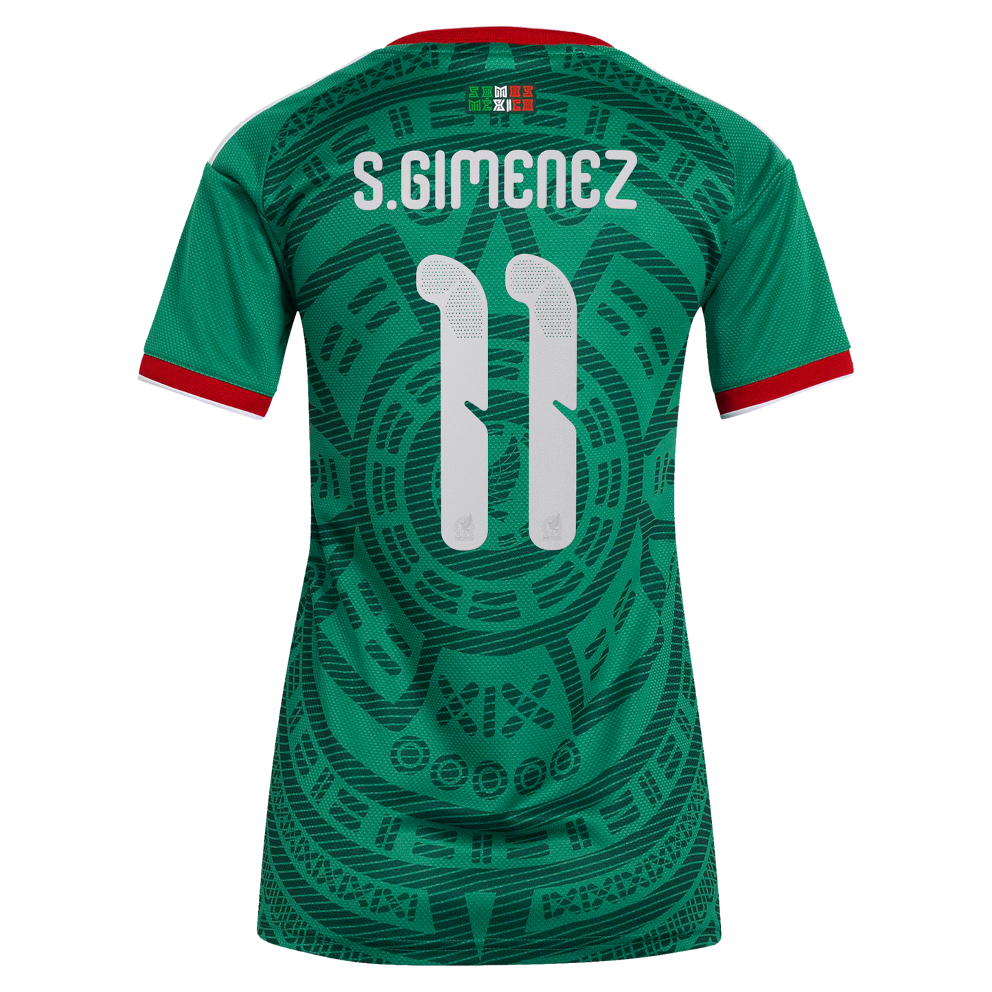 Santiago Gimenez Mexico National Team Women's 2026 Home Replica Jersey- Green