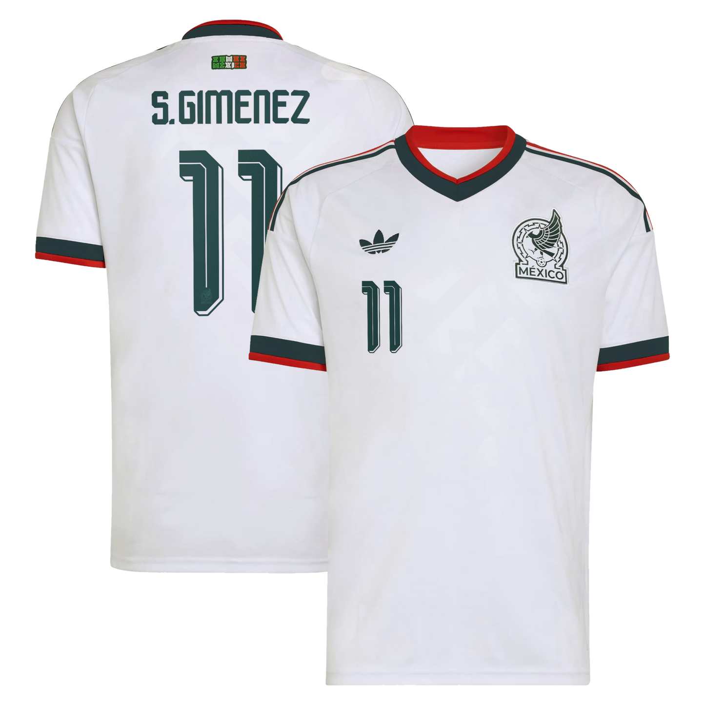 Santiago Gimenez Mexico National Team 2026 Away Replica Jersey - White