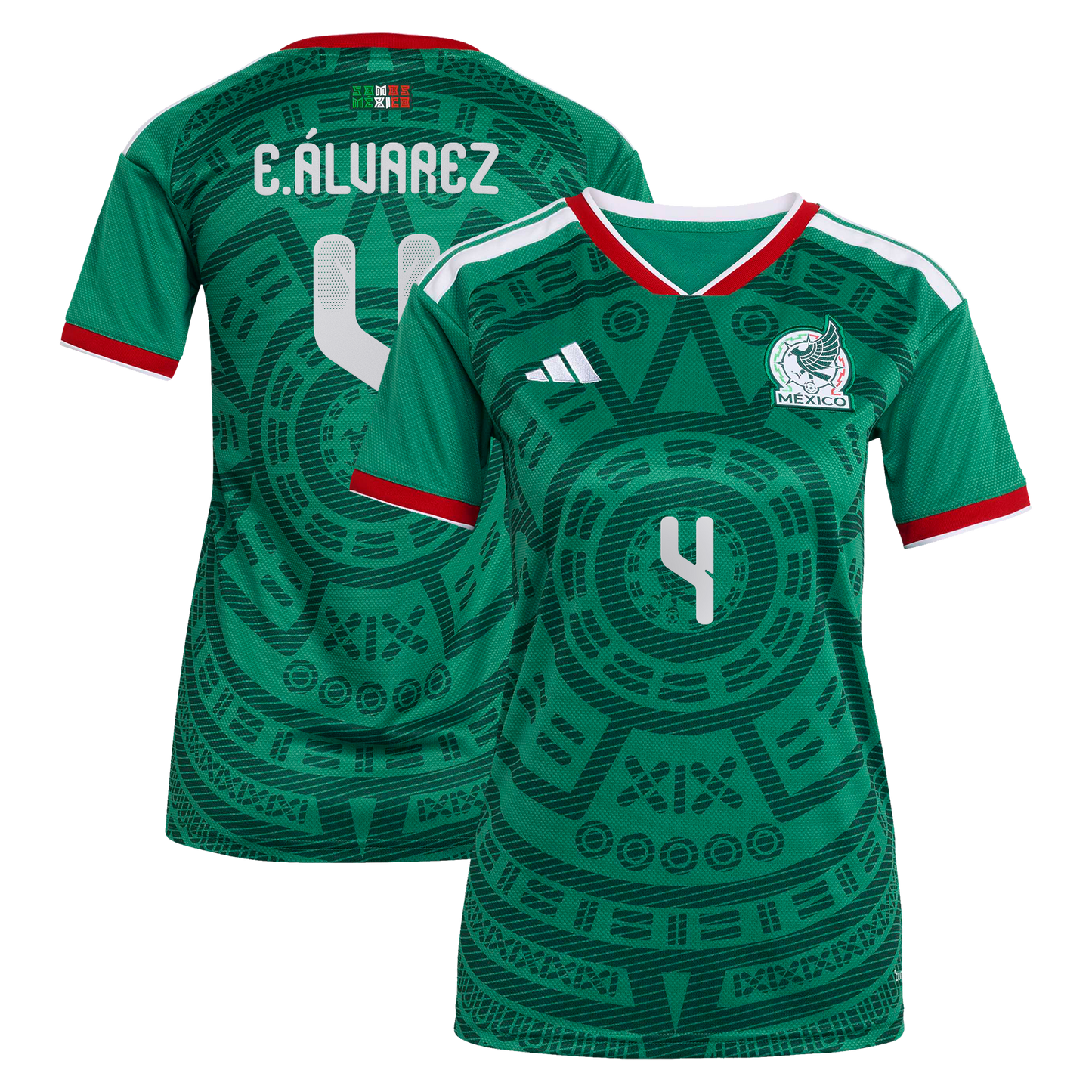 Edson Álvarez Mexico National Team Women's 2026 Home Replica Jersey- Green