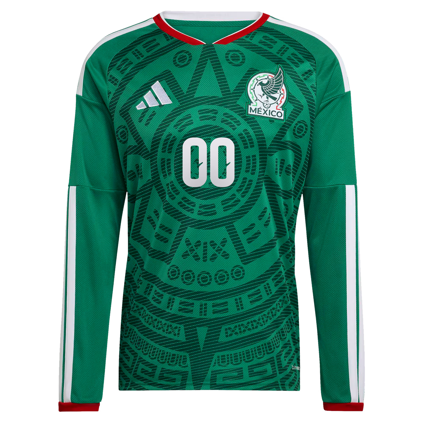 Mexico National Team 2026 Home Replica Long Sleeve Custom Jersey - Green
