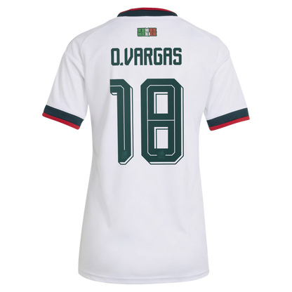 Obed Vargas Mexico National Team Women's 2026 Away Replica Jersey- White
