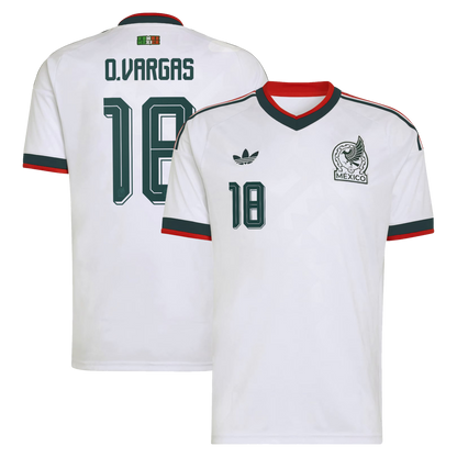 Obed Vargas Mexico National Team 2026  Away Replica Jersey - White