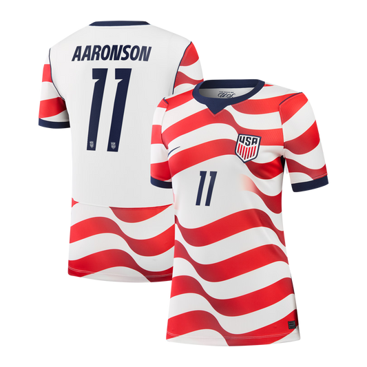 Brenden Aaronson USMNT Women's 2026/27 Home Stadium Replica Jersey - White