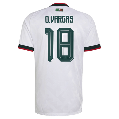 Obed Vargas Mexico National Team 2026  Away On-Field Jersey - White