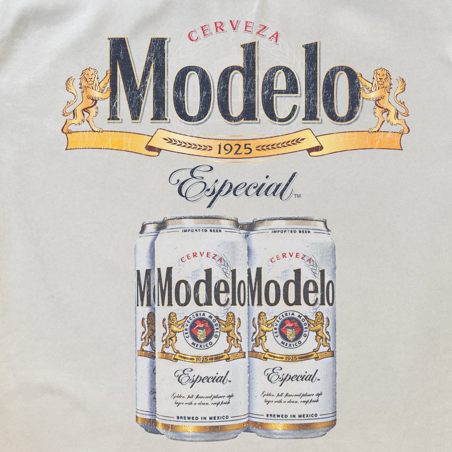 Modelo Cerveza - Since 1925 White Heavyweight T-Shirt