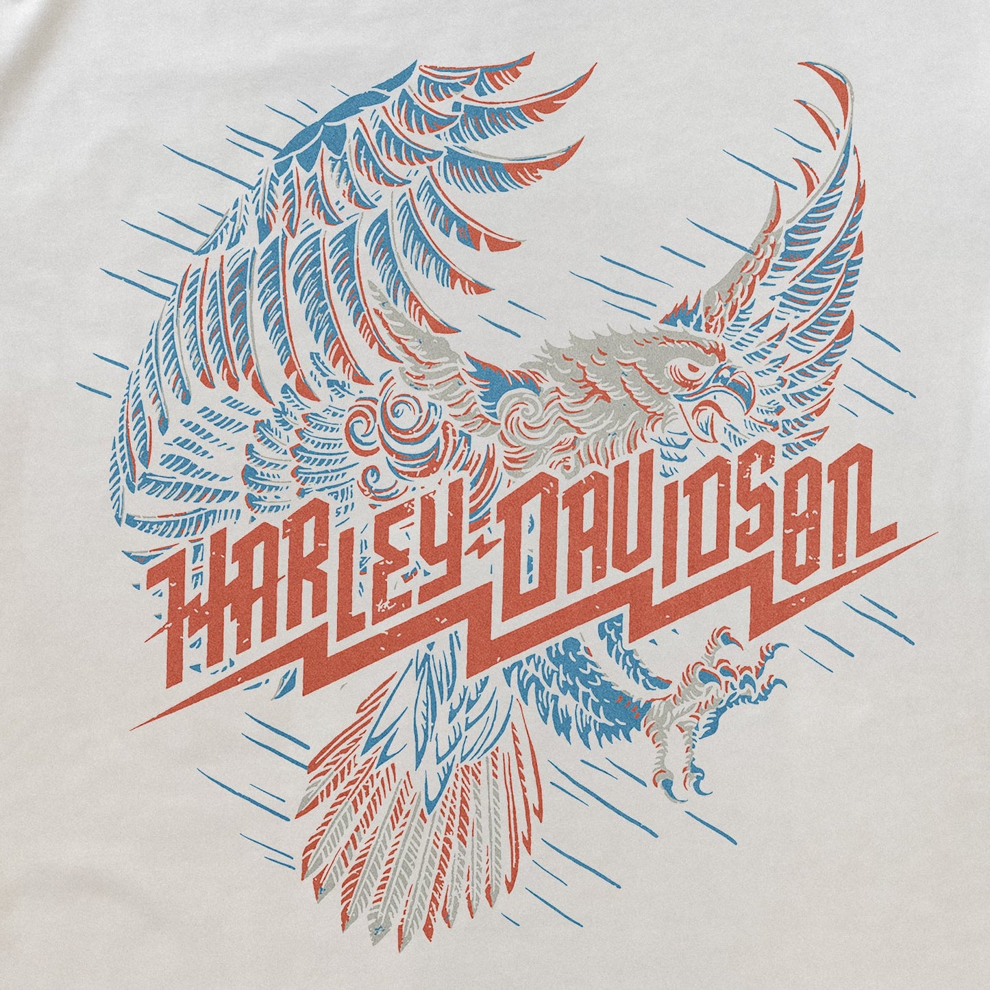 Harley Davidson Eagle Heavyweight White T-Shirt
