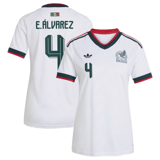 Edson Álvarez Mexico National Team Women's 2026 Away Replica Jersey- White