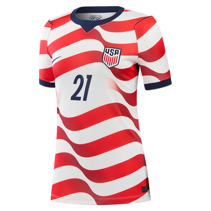 Timothy Weah USMNT Women's 2026 Home Stadium Replica Jersey - White