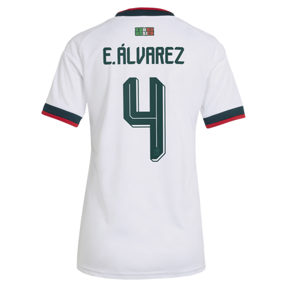 Edson Álvarez Mexico National Team Women's 2026 Away Replica Jersey- White