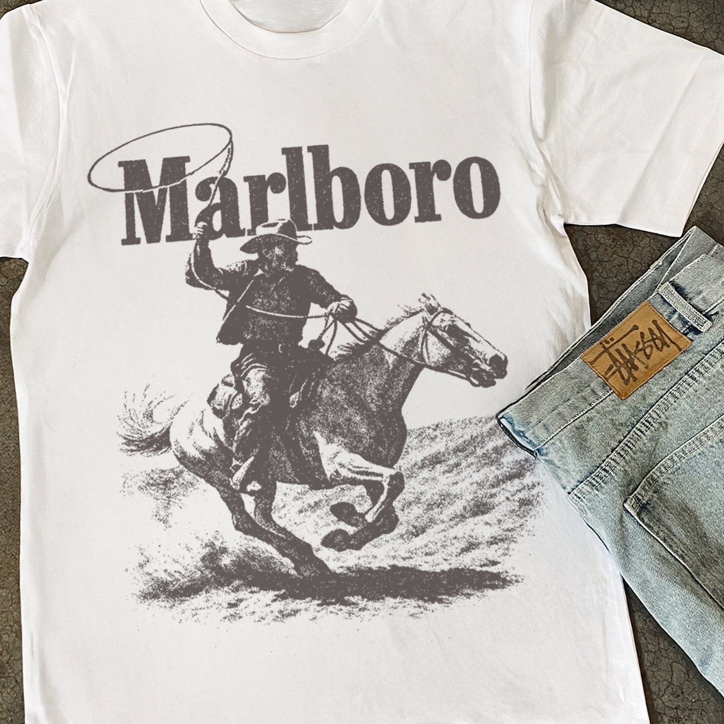 Marlo Man 'Rugged' Heavyweight White T-Shirt