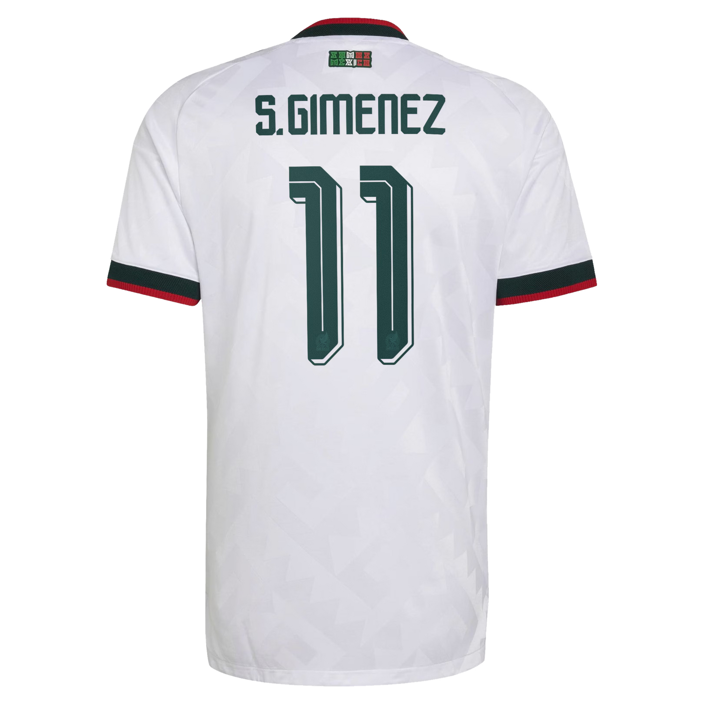 Santiago Gimenez Mexico National Team 2026  Away On-Field Jersey - White
