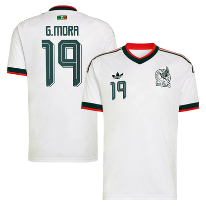 Gilberto Mora Mexico National Team 2026  Away Replica Jersey - White