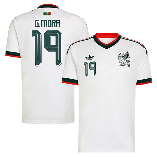 Gilberto Mora Mexico National Team 2026  Away On-Field Jersey - White