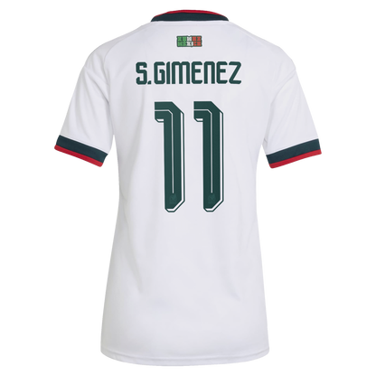 Santiago Gimenez Mexico National Team Women's 2026 Away Replica Jersey- White