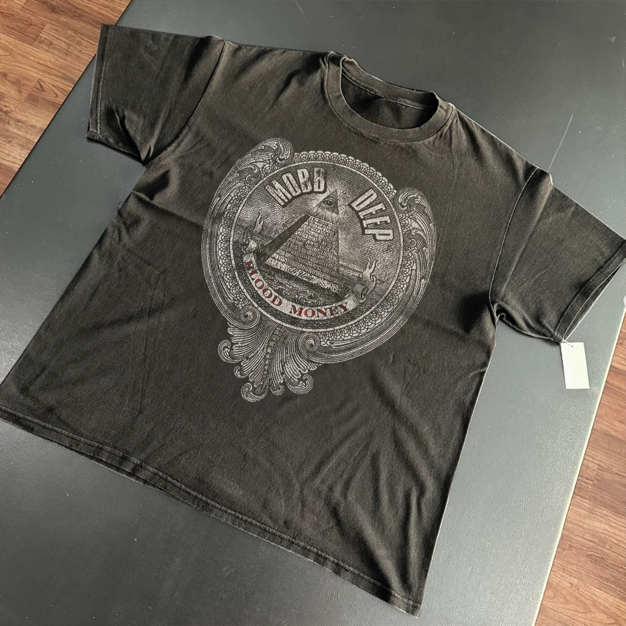 Bloodmoney Tour Washed Black Heavyweight  T-Shirt