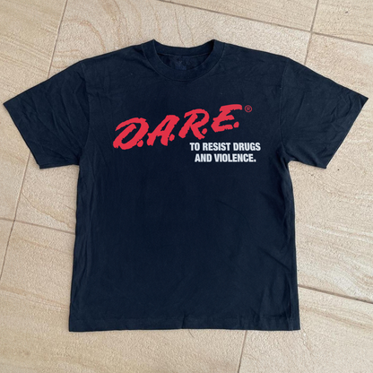 Vintage 1980S Dare Merch Black T-Shirt