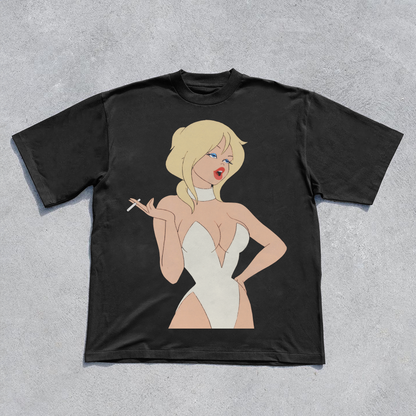 'Holli Would' Heavyweight Black T-Shirt