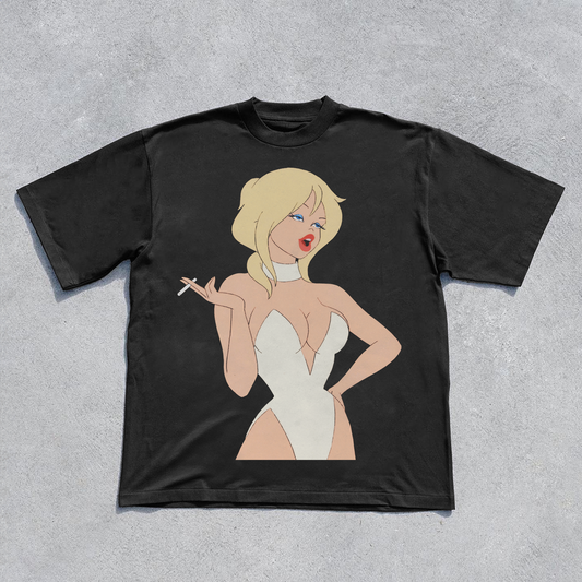 'Holli Would' Heavyweight Black T-Shirt