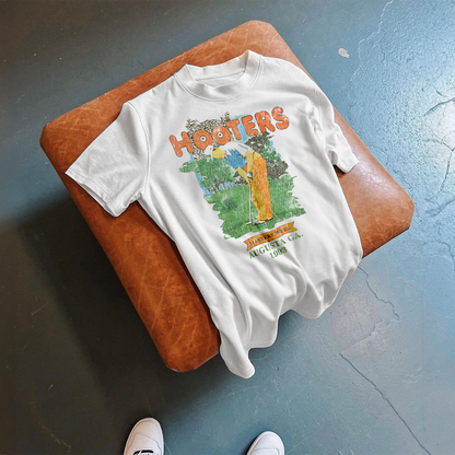 Hooters Match Week 'Augusta' 93 Heavyweight White T-Shirt