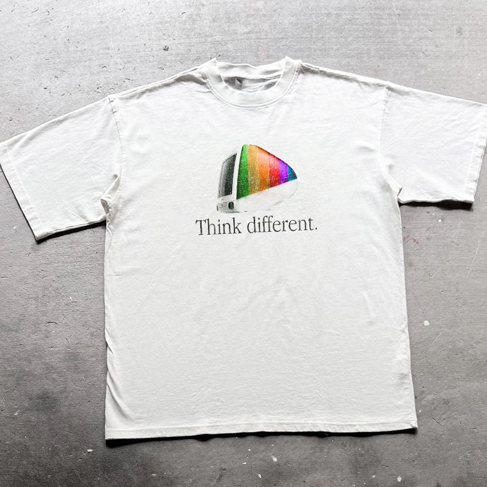 1Mac Washed White Heavyweight Tee