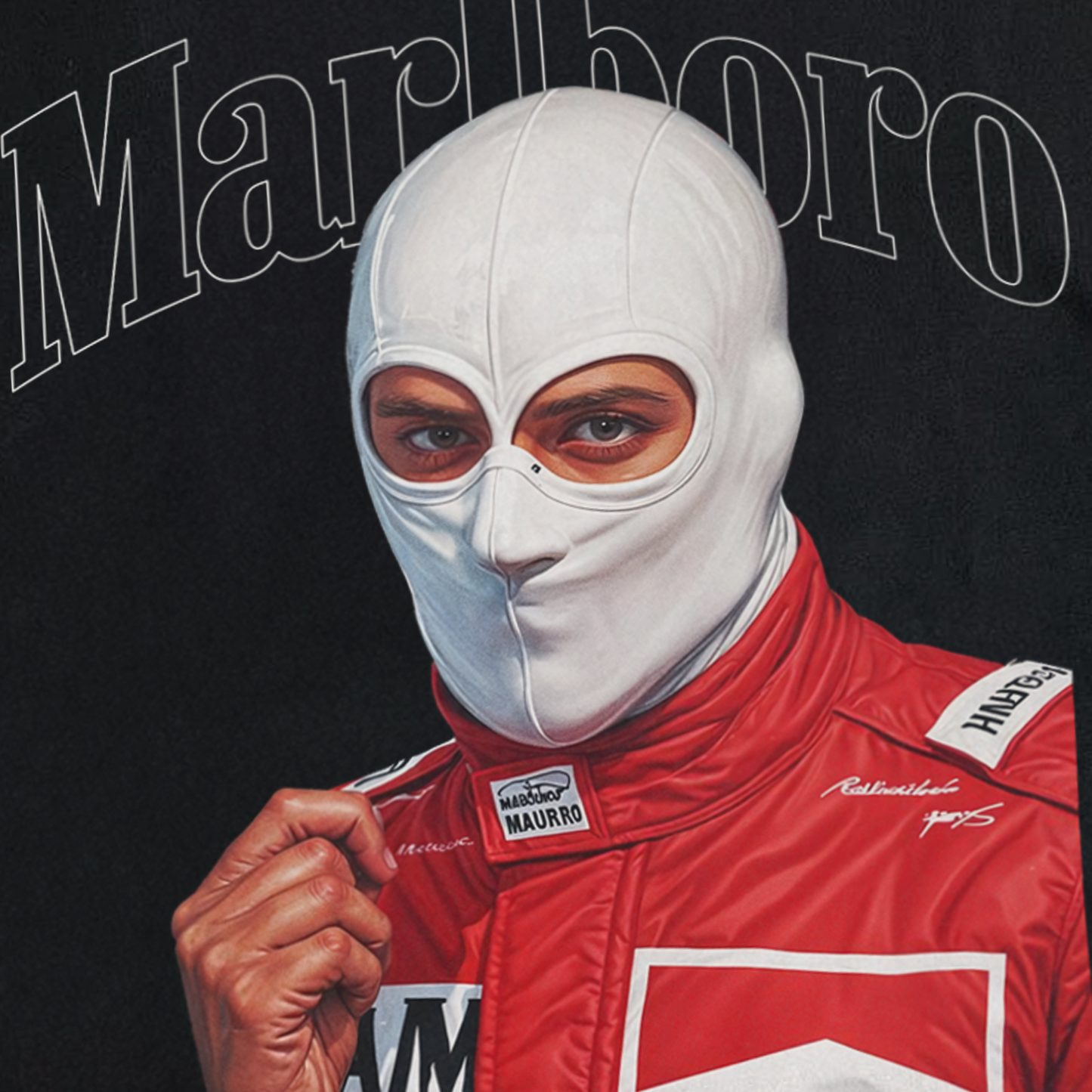 'Marley Racer' Niki Heavyweight Black T-Shirt