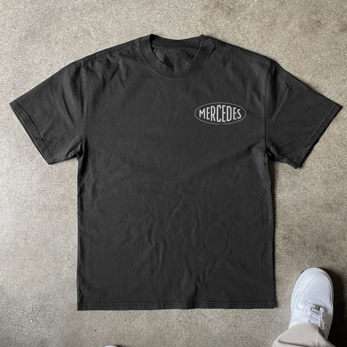 'Merc 1990 Evo II' Heavyweight Black T-Shirt