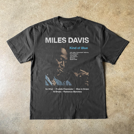 Miles Davis Black Heavy Weight Tee
