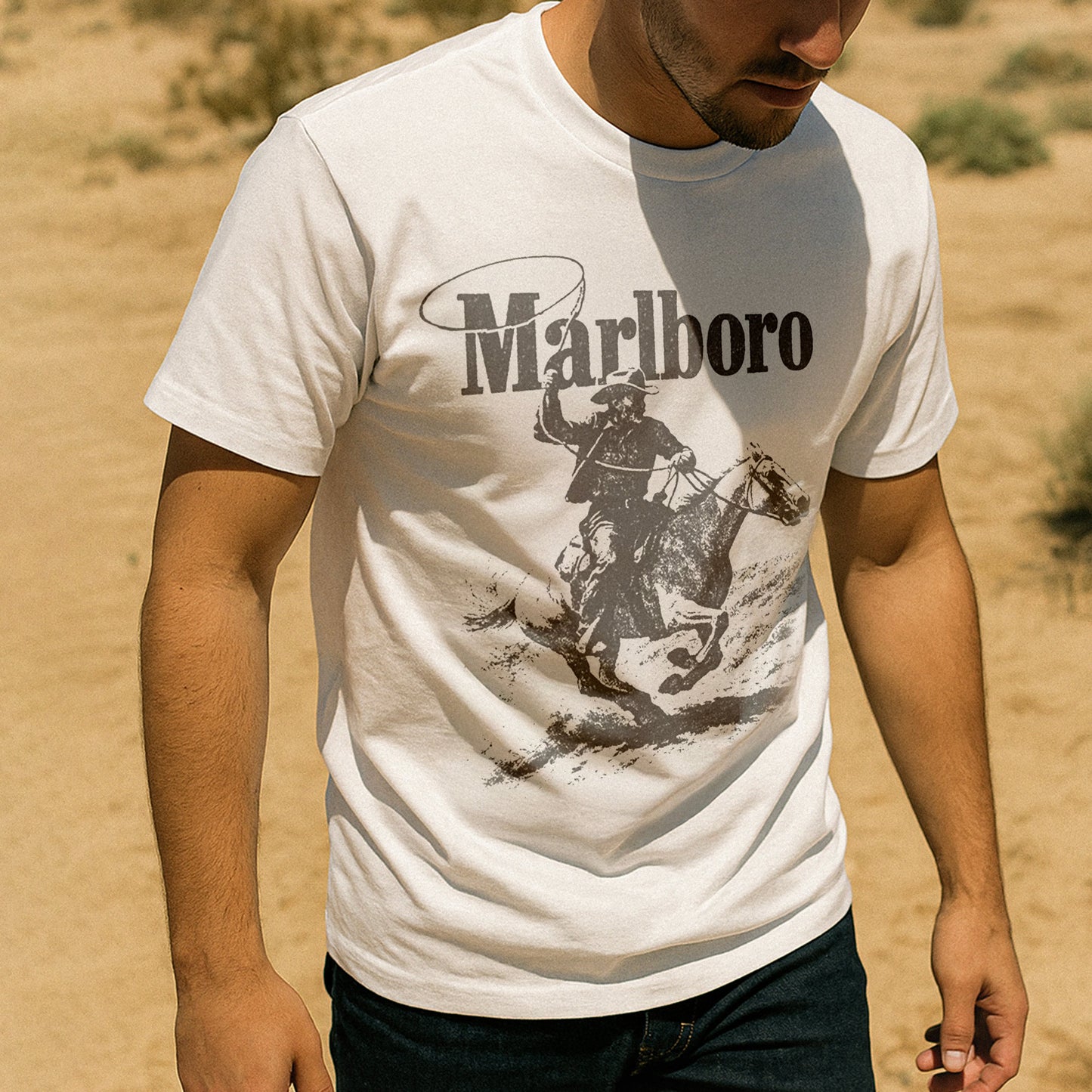Marlo Man 'Rugged' Heavyweight White T-Shirt