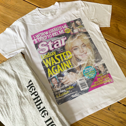 The Star May 2011 'Wasted Again!' Lindsey Issue Heavyweight White T-Shirt