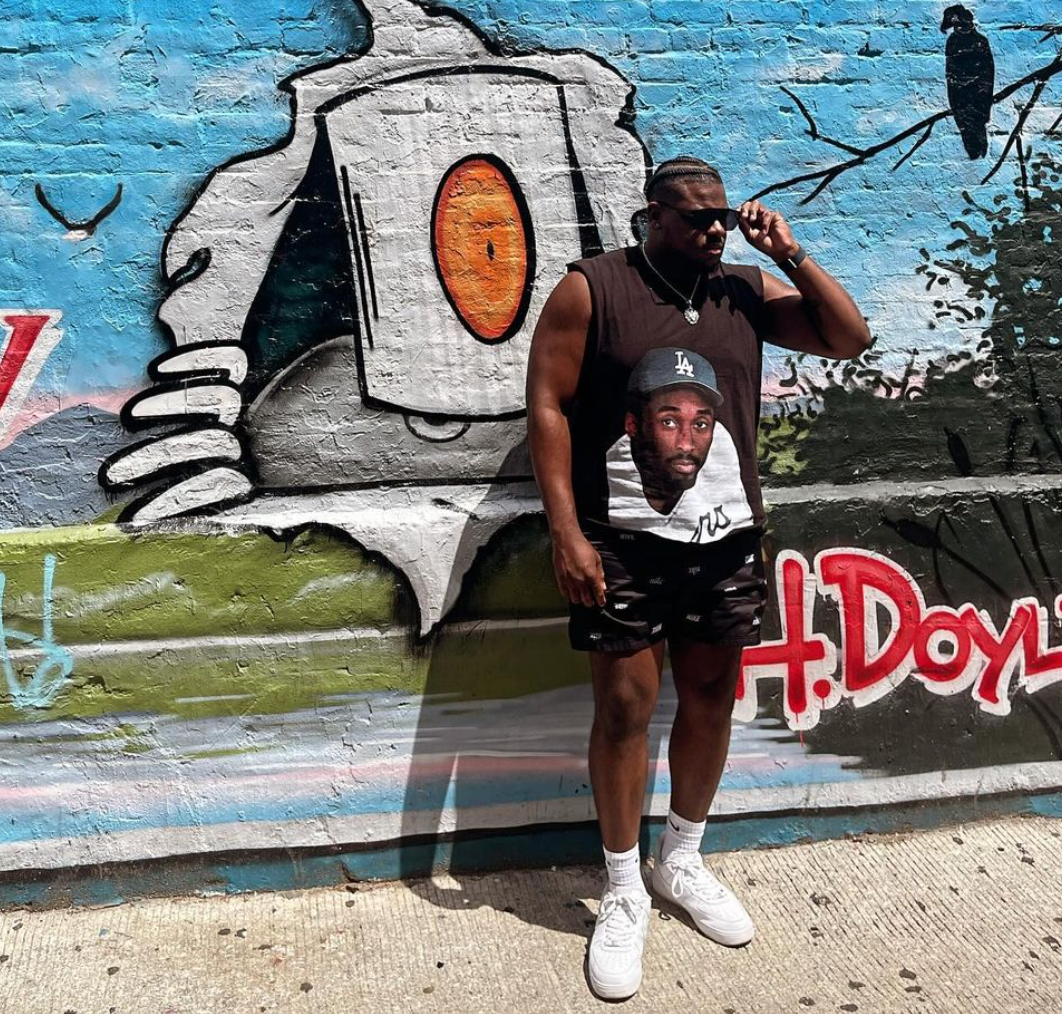 24 Dodgers 'Bean' Kobe Black Cut-Off T-Shirt