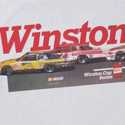 Winston 'Nascar Racing' 80S Heavyweight White T-Shirt
