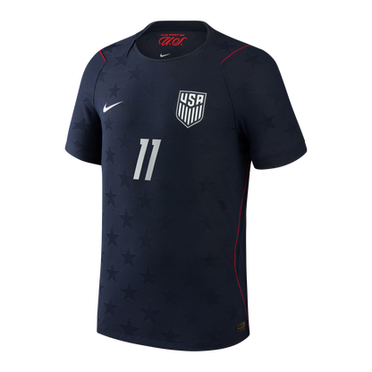 Brenden Aaronson USMNT 2026/27 Away Match Jersey - Blue