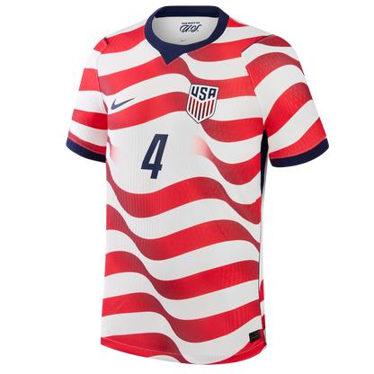 Tyler Adams USMNT 2026 Home Match Jersey - White