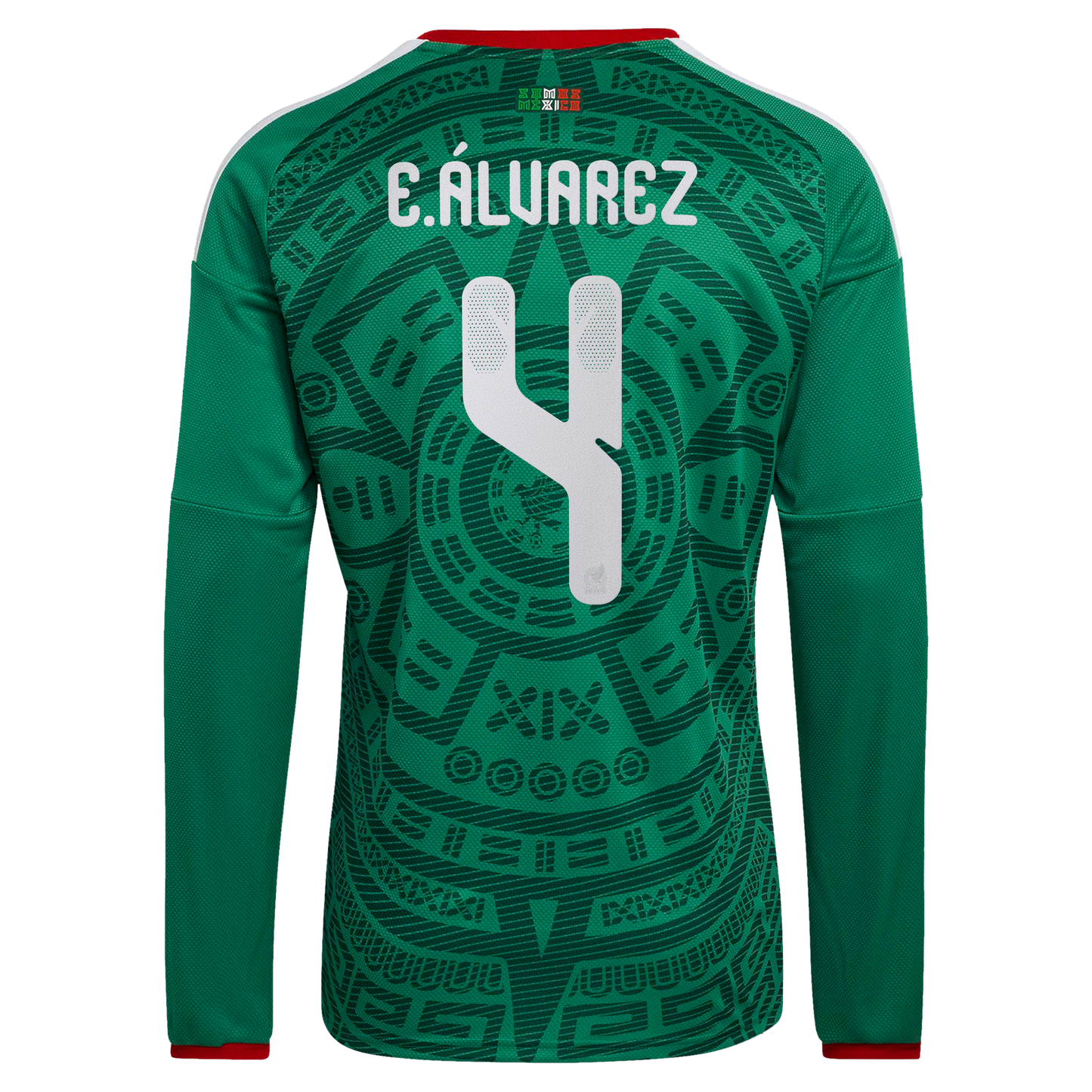 Edson Álvarez Mexico National Team 2026  Home Replica Long Sleeve Jersey - Green