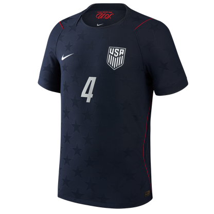Tyler Adams USMNT 2026 Away Match Jersey - Blue