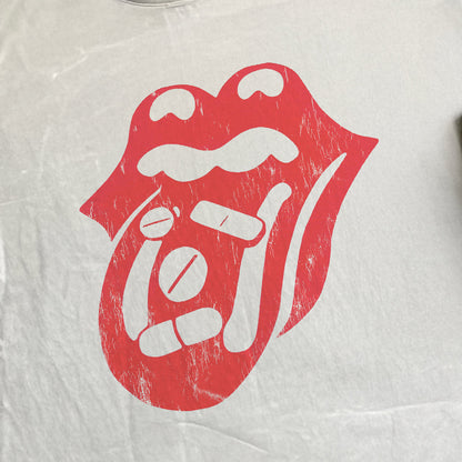 Rolling On Drugs Heavyweight White T-Shirt