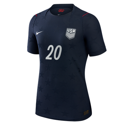 Folarin Balogun USMNT Women's 2026 Away Match Jersey - Blue