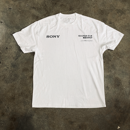 1988 Sony 'Meditating Monkey' White Heavyweight Faded Tee